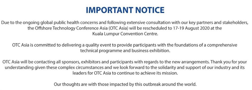 Offshore Technology Conference Asia 2020 Ticket2u