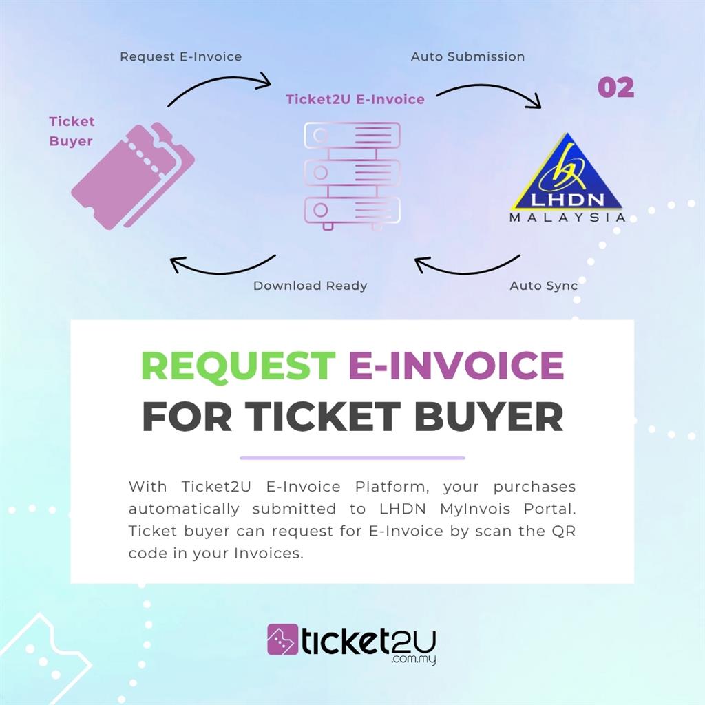 Ticket2U E-Invoice Ready for Event Organiser
