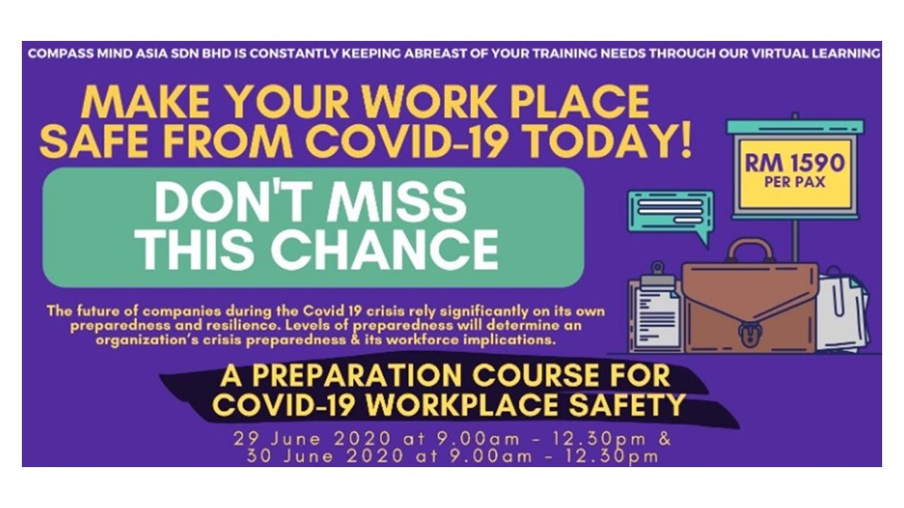 A Preparation Course for Covid19 Workplace Safety Ticket2u