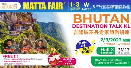 Bhutan Destination Talk - Kuala Lumpur, Malaysia 2023 | Ticket2u